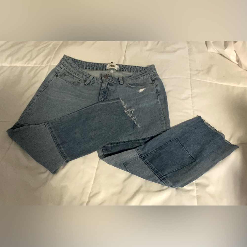 Paige Jimmy Jimmy Skinny Patch Work Jeans